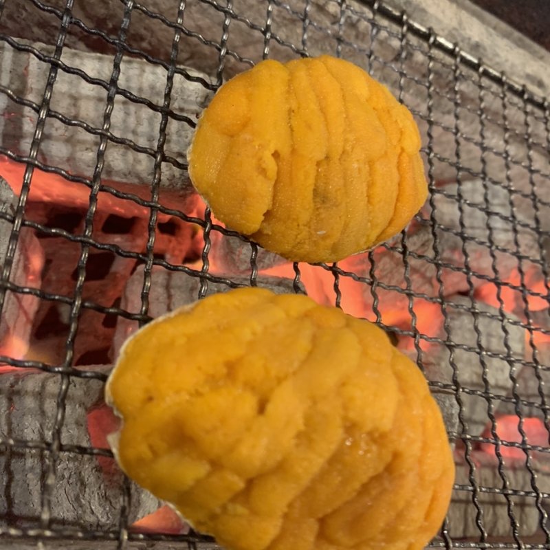 貝盛りウニの炙り <2ケ>(トロ函)