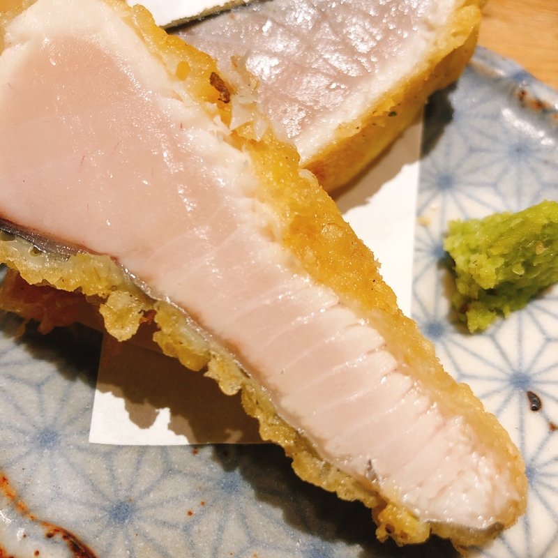 鰆の天ぷら(天ぷら およべ)