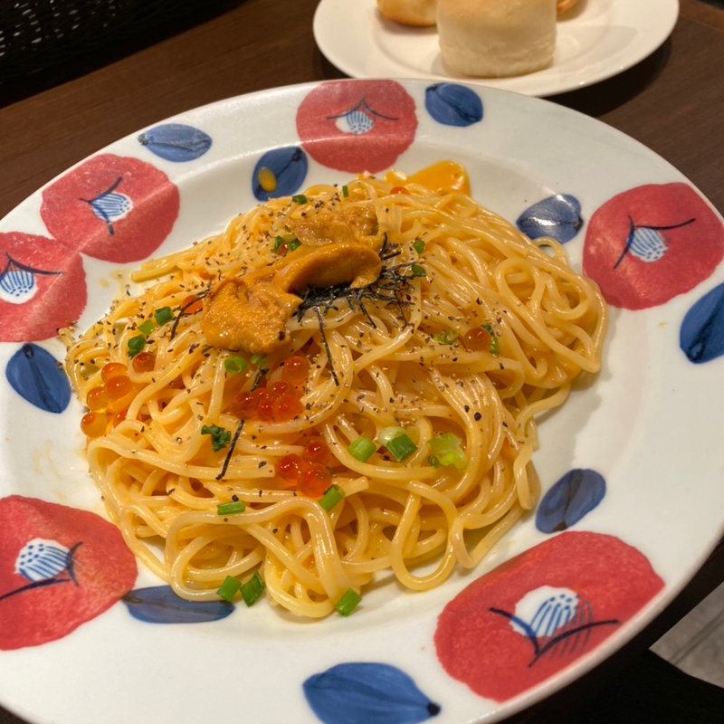 うにもいくらのクリームパスタ(鎌倉パスタ 京都ヨドバシ店 )