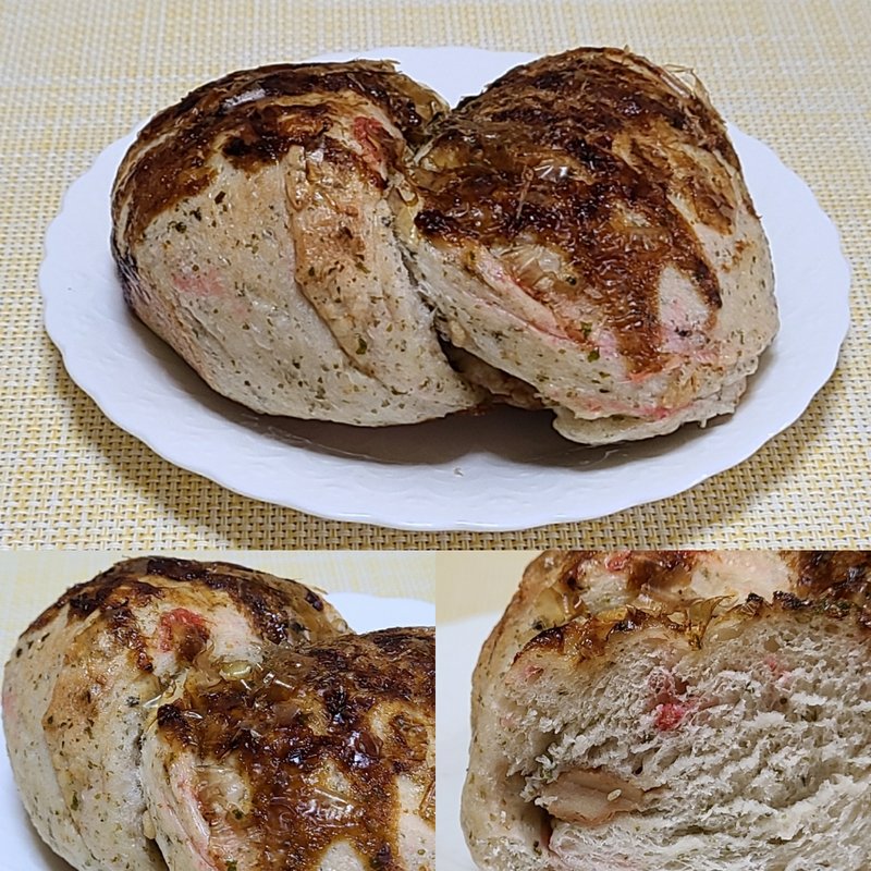 ベーグルたこ焼き(ブランジェリーケン)