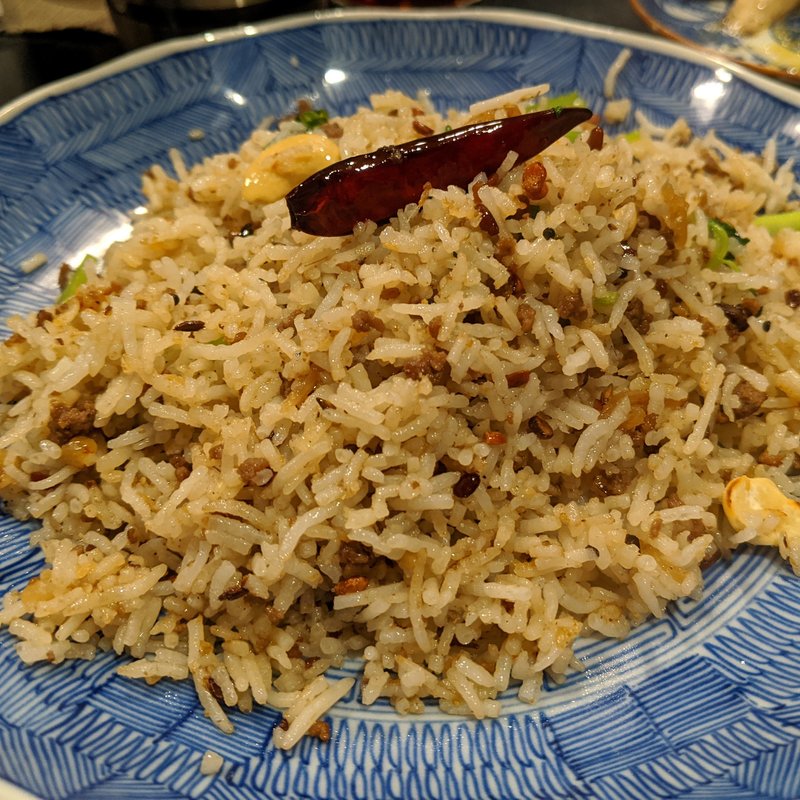 羊ペッパークミン炒飯(香料料理 咖喱 酒 牧谿 | もっけい)