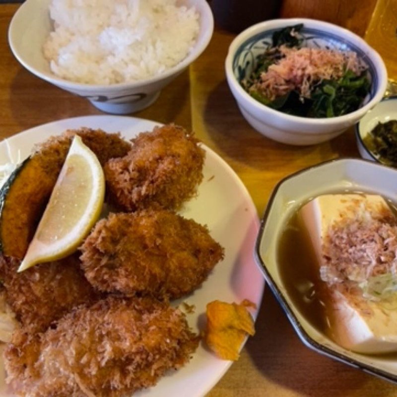 ミックスフライ定食(瀧元)