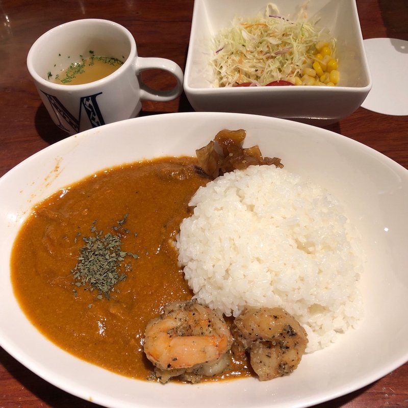エビのビスクカレー(京橋秘密倶楽部)