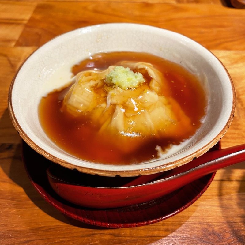 白子の湯葉あんかけ(連雀町 たむら)