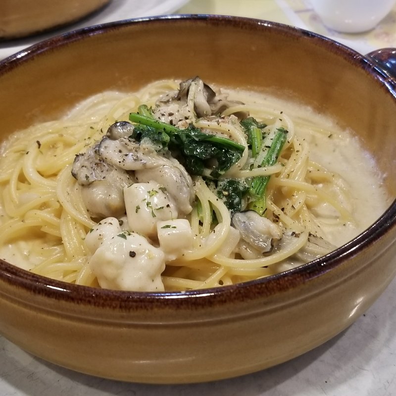 牡蠣とほうれん草クリームソーススモーク仕立て(ルイジアナママ 京田辺店 （Louisiana mama）)