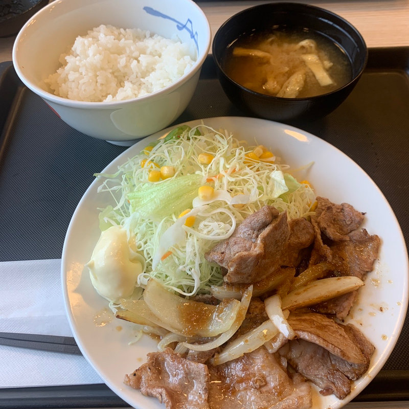 豚肩ロースの生姜焼定食(松屋 国分寺西元町店 )