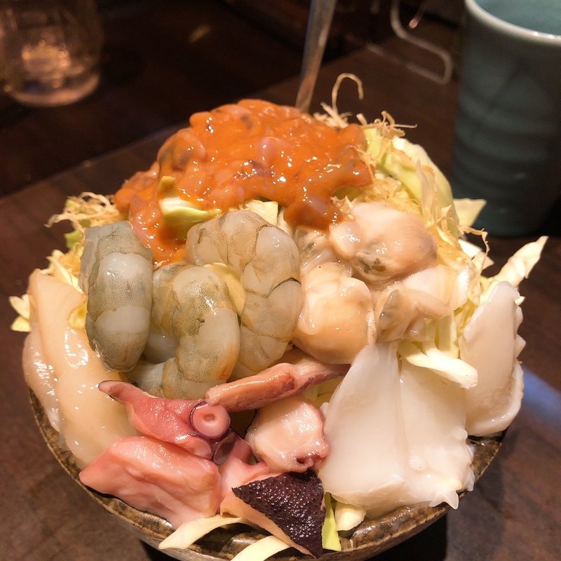 海鮮もんじゃ(月島もんじゃ もへじ はなれ)