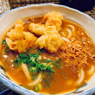 とり天カレーうどん(たけうちうどん店 )