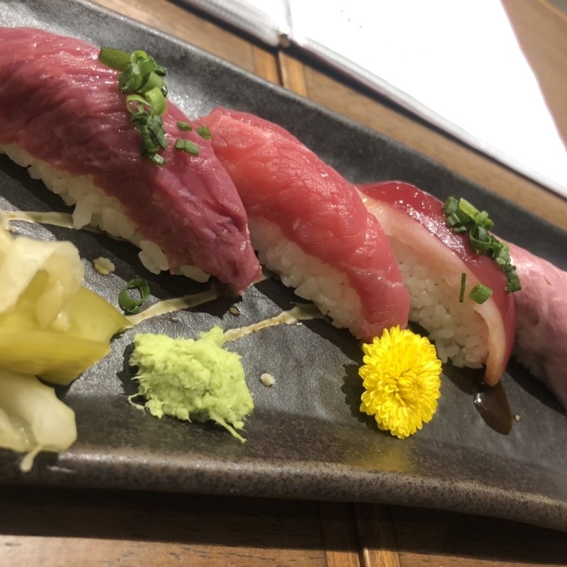 赤身4種盛り合わせ(秋葉原　肉寿司)