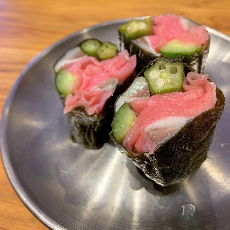 イワシのガリ巻き(大衆食堂 ゆしまホール)