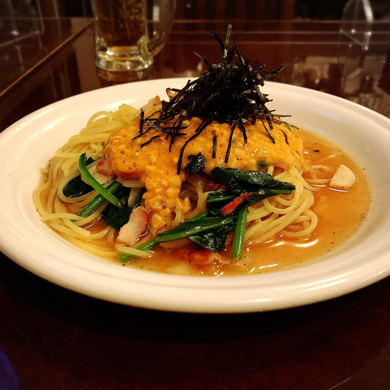 ほーれん草とベーコンの醤油味(KURA 中目黒店 （クラ）)