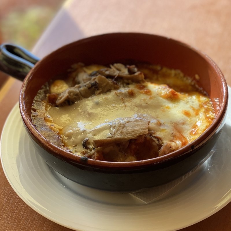 燻製硬質チーズとキノコの焼チーズカレー 大盛(アトリエ・ド・フロマージュ 本店 （Atelier de Fromage）)