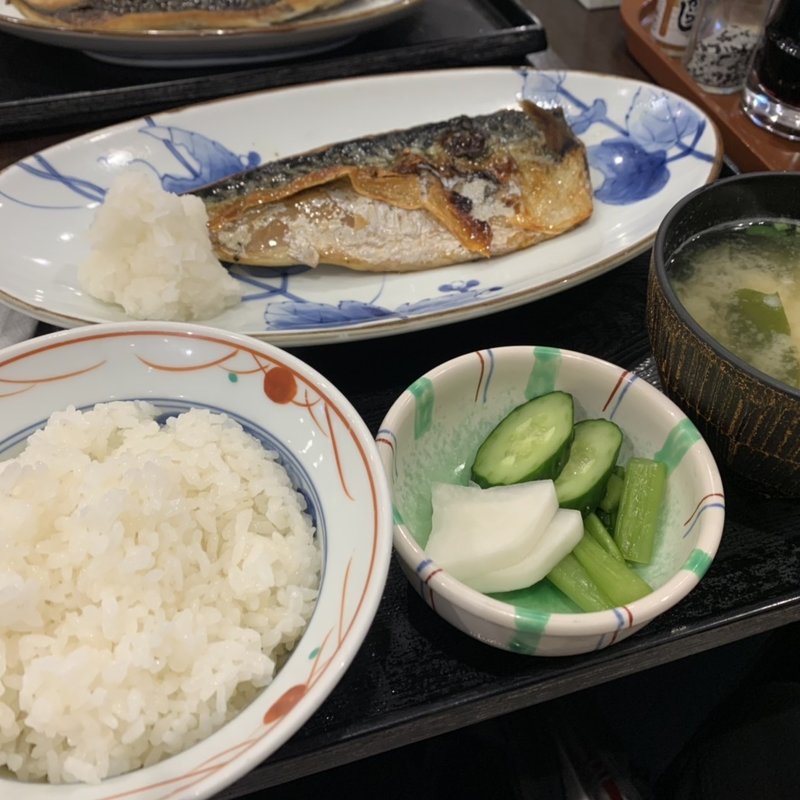 サバの塩焼き定食(ときわ食堂 （ときわしょくどう）)