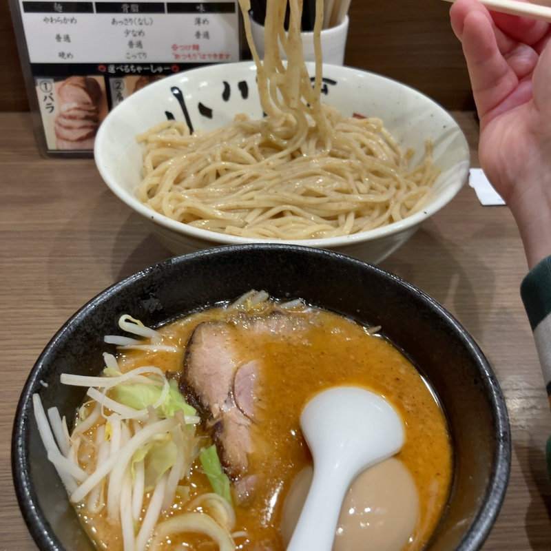 味噌つけ麺 味玉 大盛り(小川流 多摩貝取店)