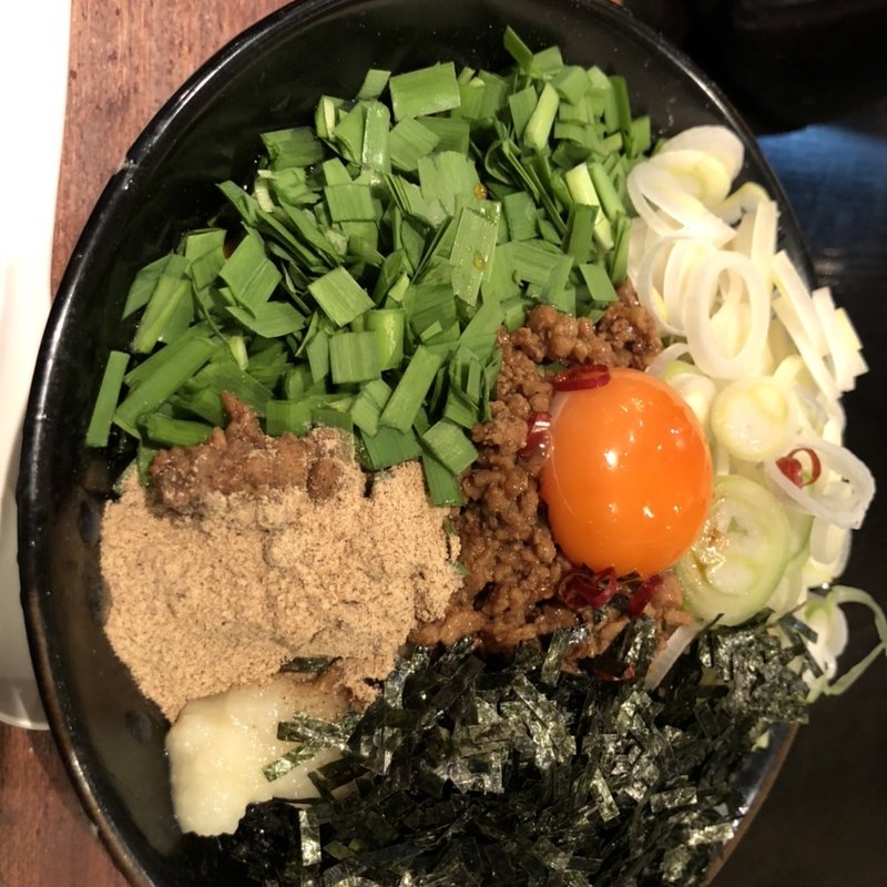 台湾混ぜそば　具増し(追い飯付)(つけ麺屋しずく )