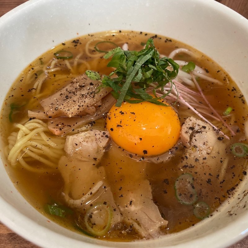 月見中華そば(PEYOKO CAFE)