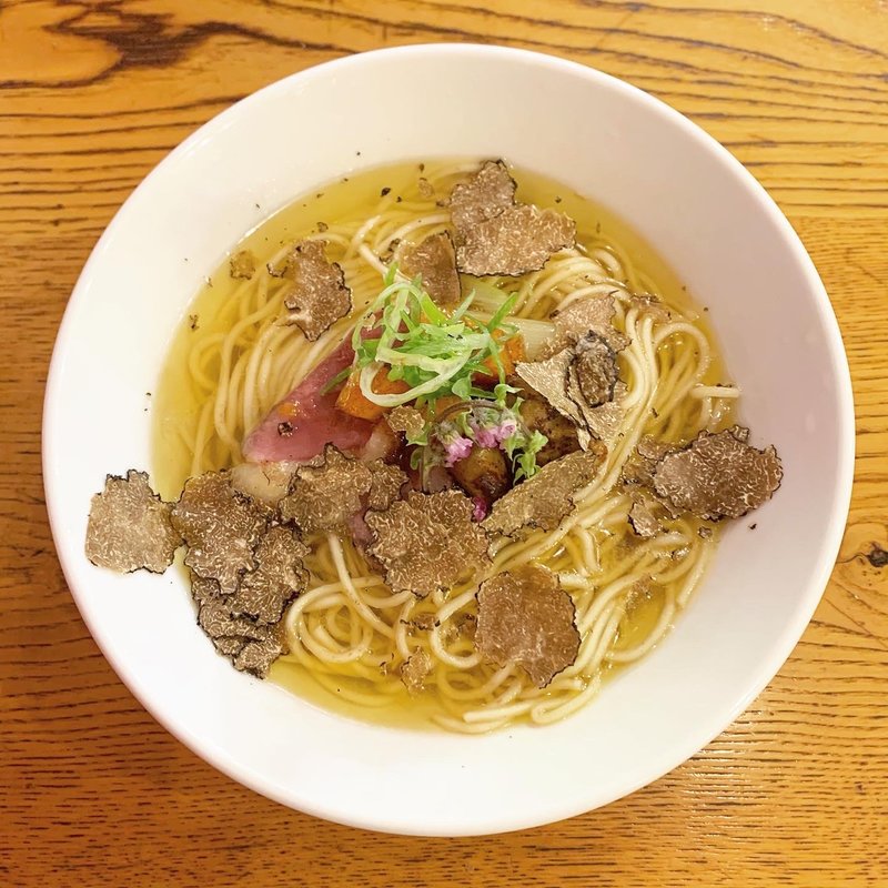 限定　鴨のコンソメらーめん 鴨 トリュフ フォアグラの共演(海老丸らーめん)