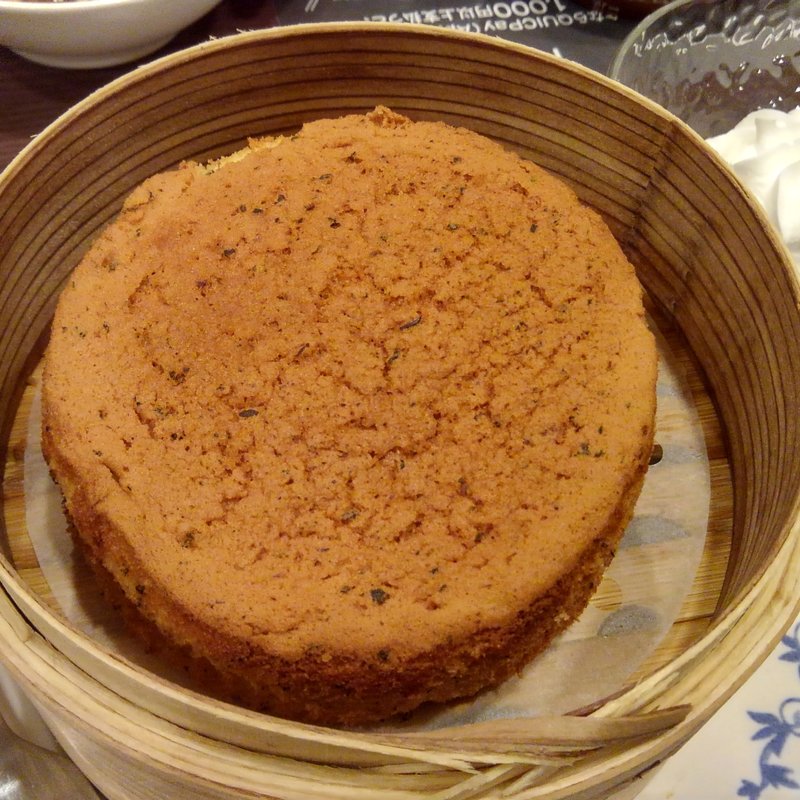 ほうじ茶シフォンケーキ(バーミヤン 青砥駅前店)