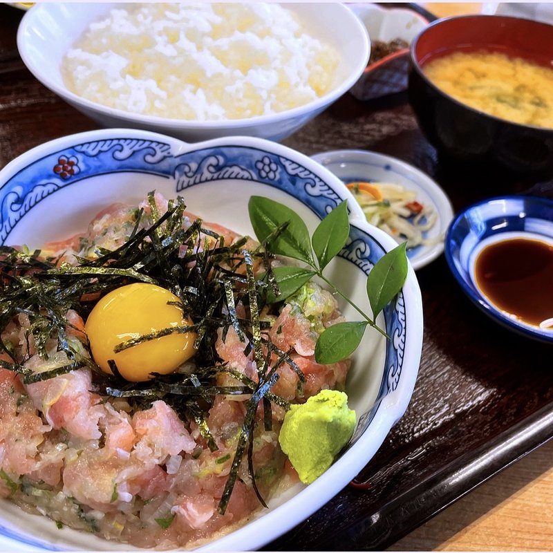 マグロすごもり定食(永田ドライブイン)
