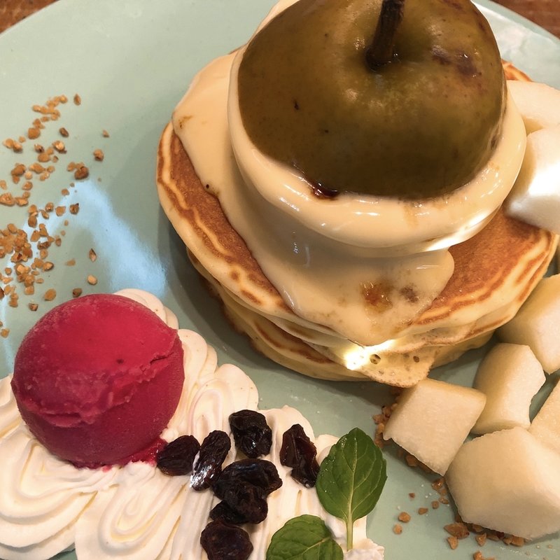 洋梨のパンケーキ(キャンベル・アーリー 博多店)