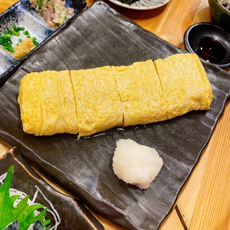 生たらこの出汁巻き(魚と酒はなたれ 野毛本店)