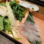 鰻のしゃぶしゃぶ(京都　鰻　まえはら　虎ノ門ヒルズ店)