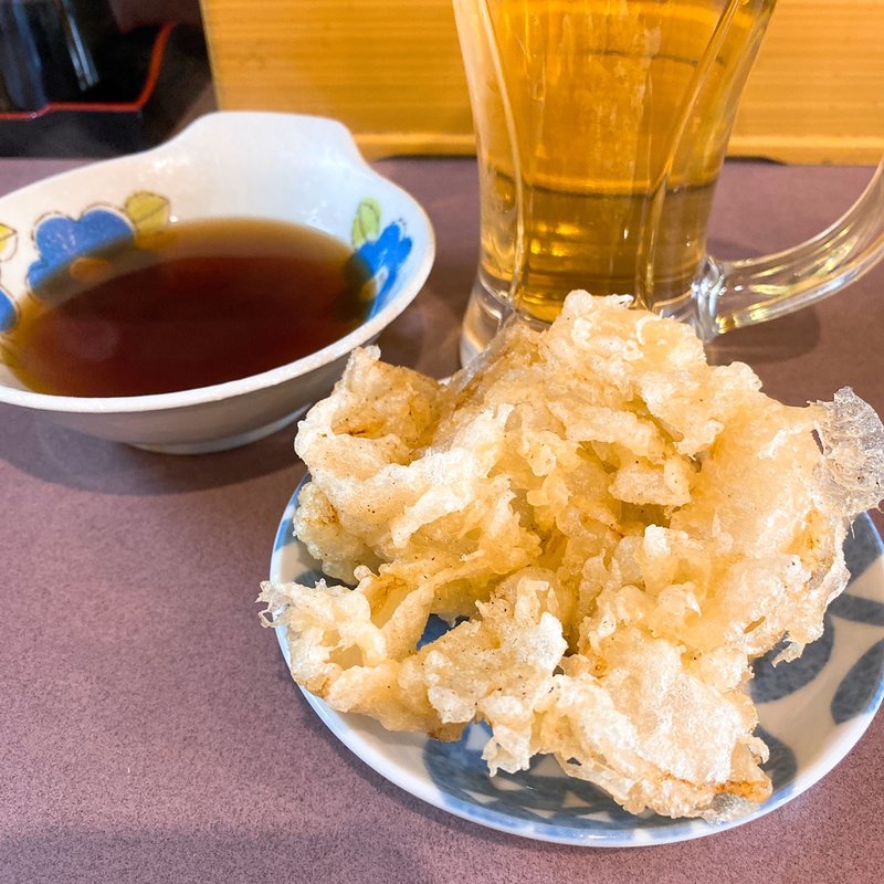 玉ねぎ天（本日のトク）(丸八そば 菊川店)