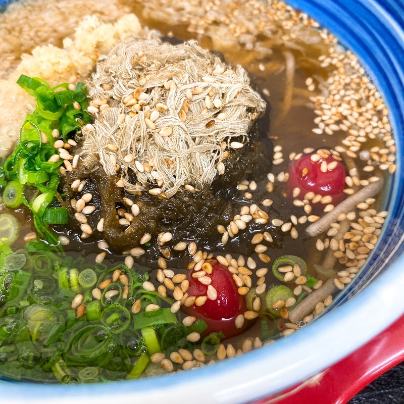 とろろ昆布そば(白河そば)