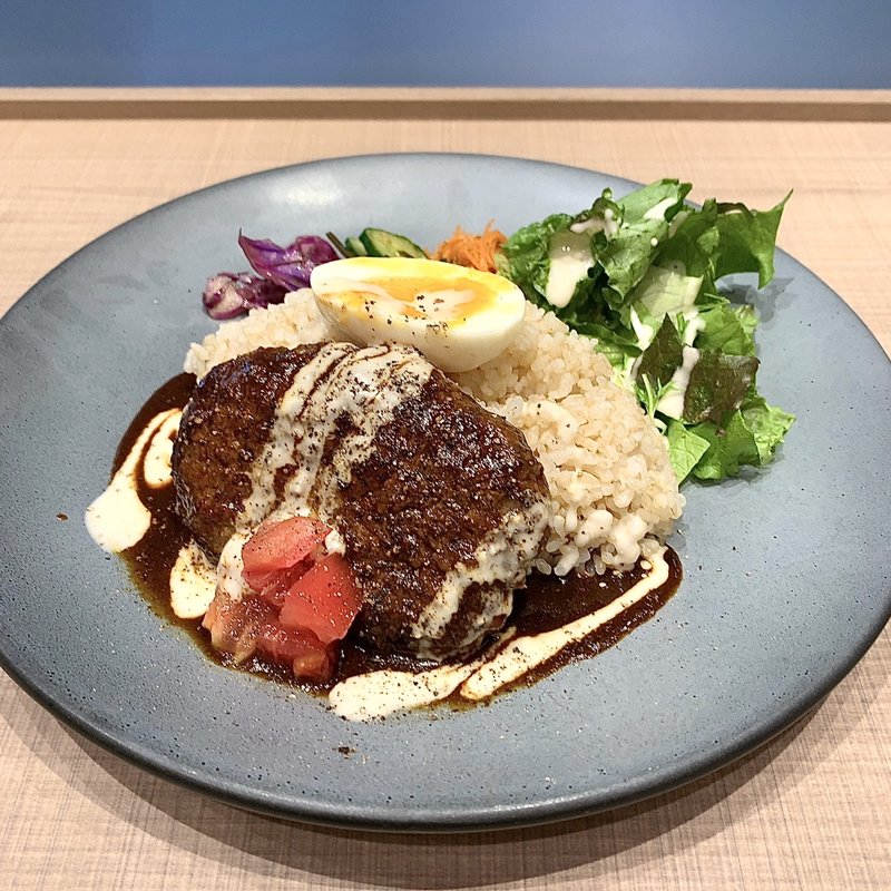 味噌デミグラスのハンバーグライス (伊右衛門カフェ ルクア イーレ店)