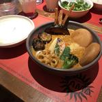 ココナッツカレー　いももちと揚げ野菜(Curry&Cafe SAMA 神田)