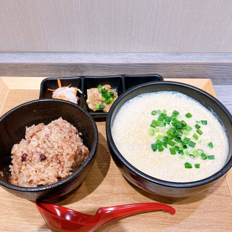 豆乳そうめんセット（寝かせ玄米と副菜3品付）(そうめん酒場はやし パークシティ武蔵小山店店)