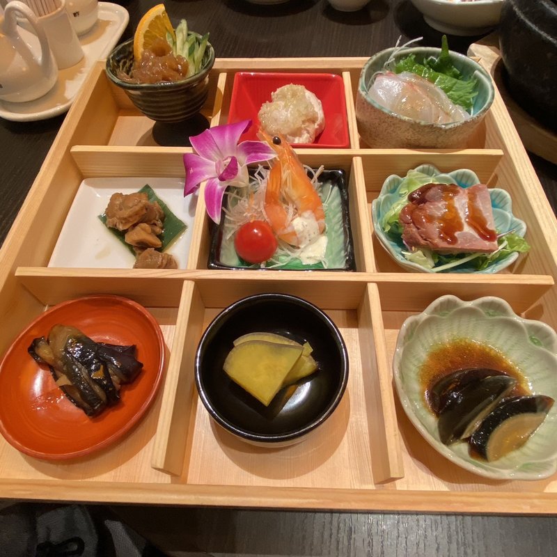 前菜9種の盛合わせ(廣東料理 水蓮月)