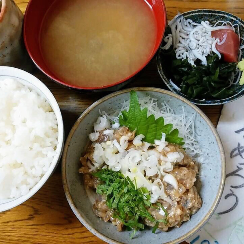 あじなめろう定食(魚力)