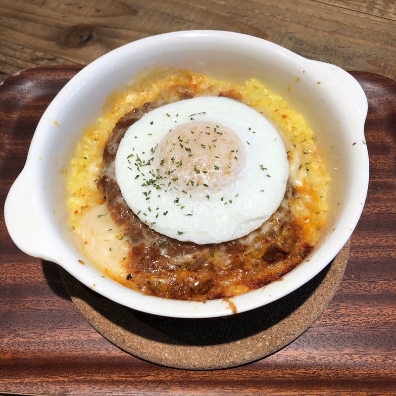 半熟卵のミートソースドリア(シアトルズベストコーヒー御堂筋本町店)