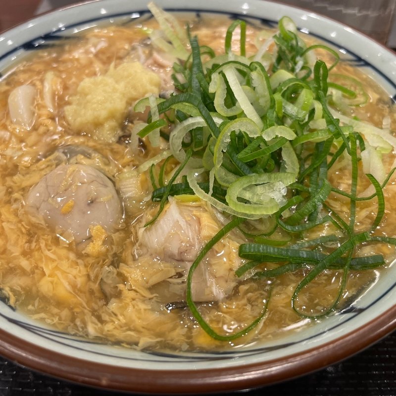 牡蠣たまあんかけうどん(丸亀製麺 宇都宮インターパーク店 )