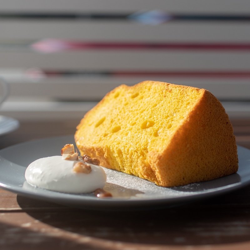 カボチャのシフォンケーキ(Piece by Piece coffee)
