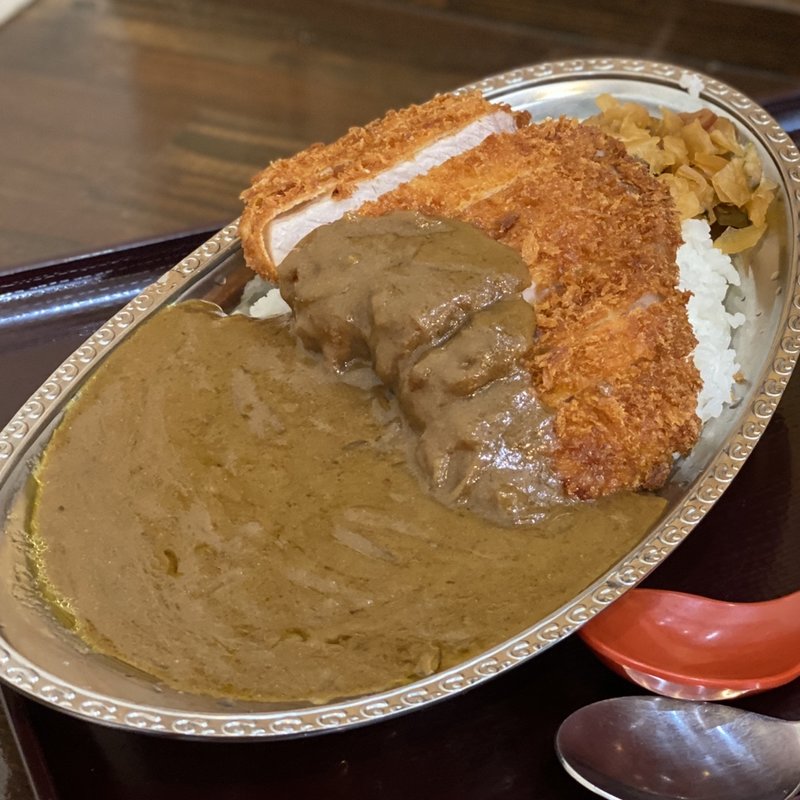 厚切りカツのインドカレー(まとや 千曲店 )