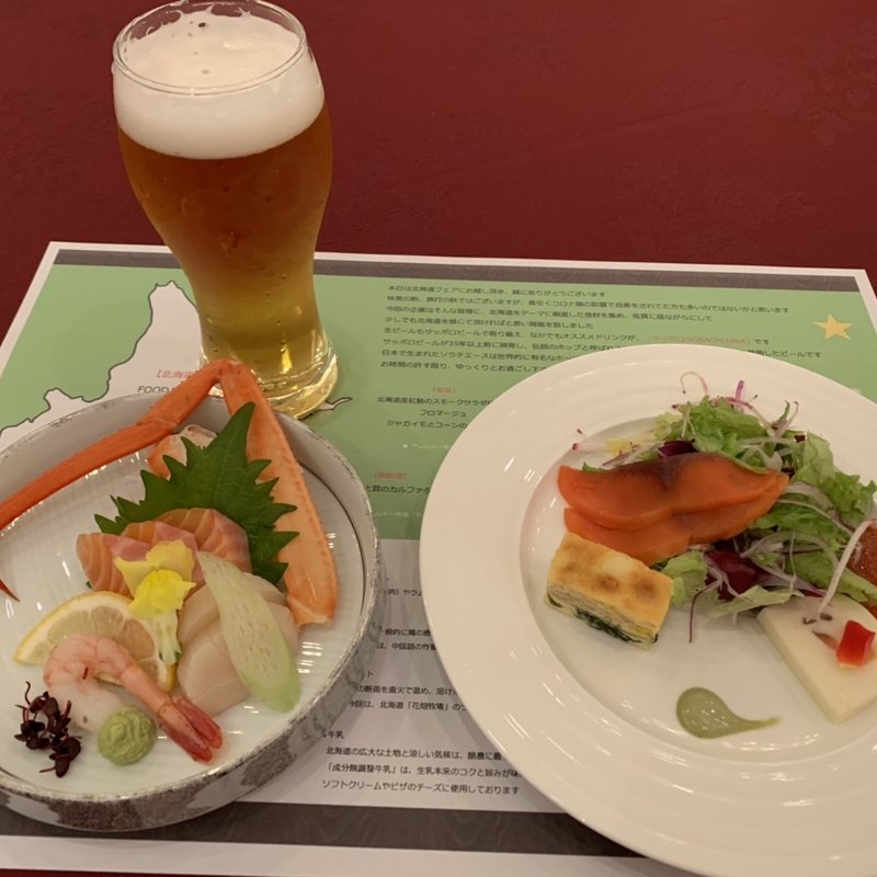 前菜と刺身(GARDEN TERRACE SAGA )