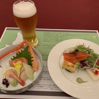 前菜と刺身(GARDEN TERRACE SAGA )
