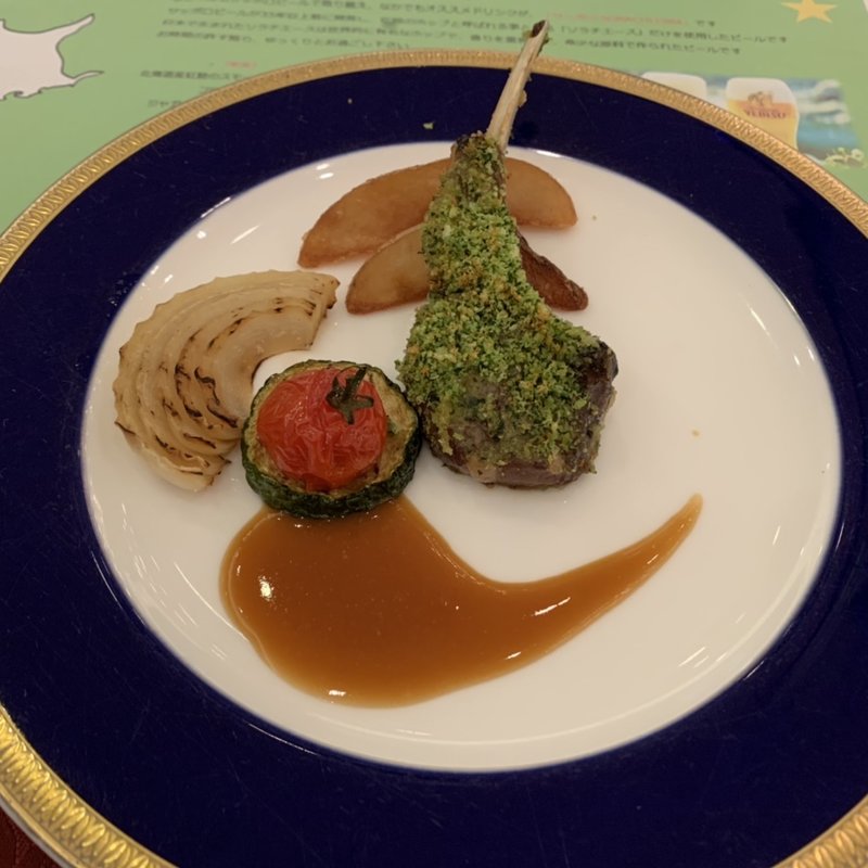 ラムチョップ香草パン粉焼き　グリル野菜添え(GARDEN TERRACE SAGA )