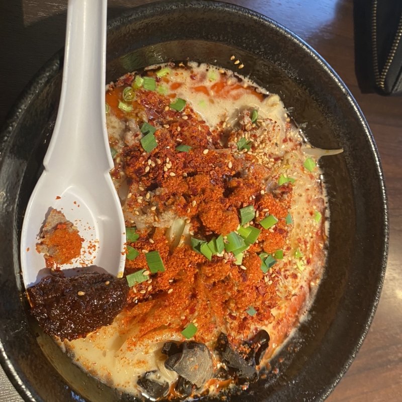 からし味噌ラーメン(自家製極太麺 みそ家)