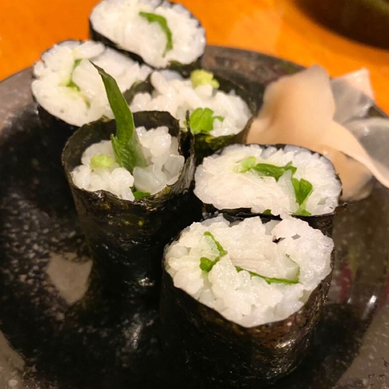 えんがわ・しそ巻(寿司居酒屋 ゲゲゲの三丁目)