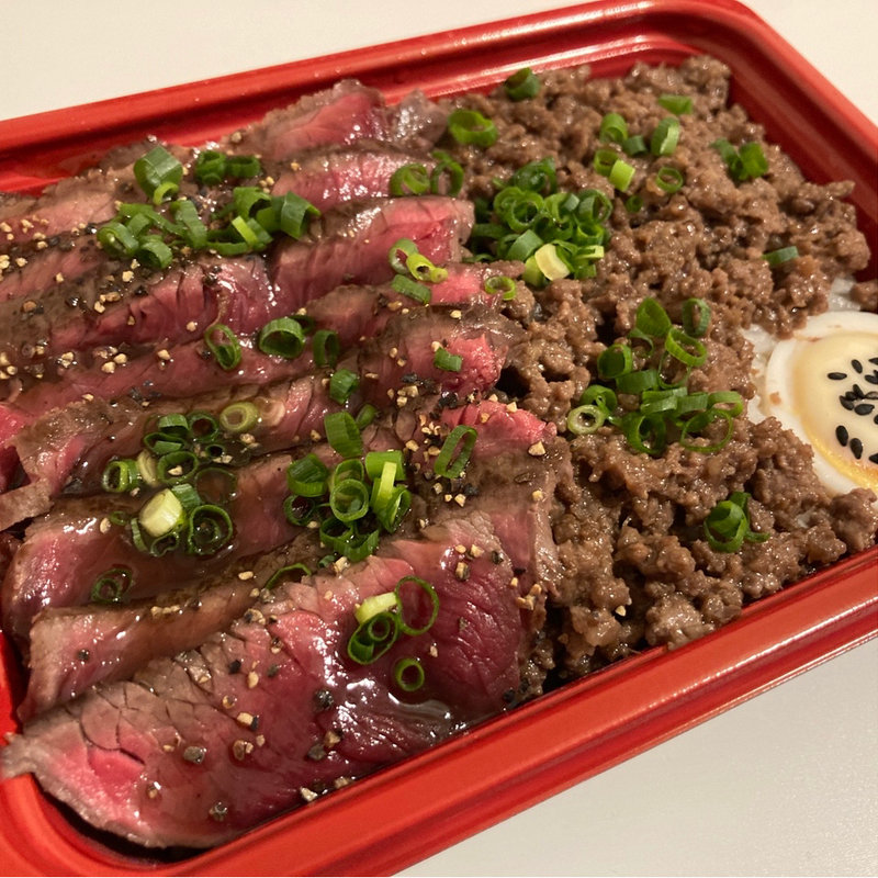くに美のステーキ弁当(ステーキ丼 くに美 札幌市大通)