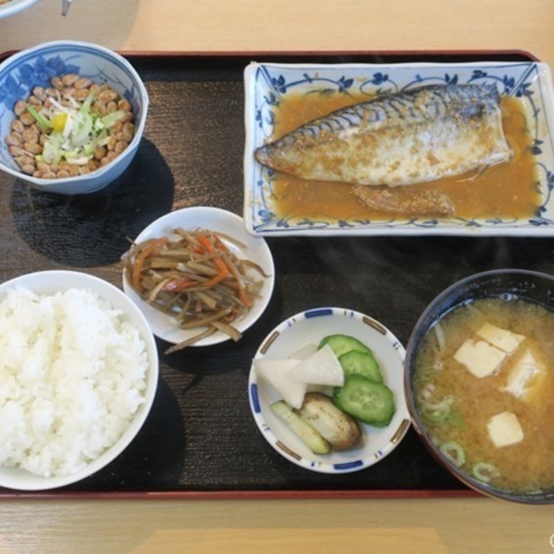 さばみそ煮定食500円(味の大番)