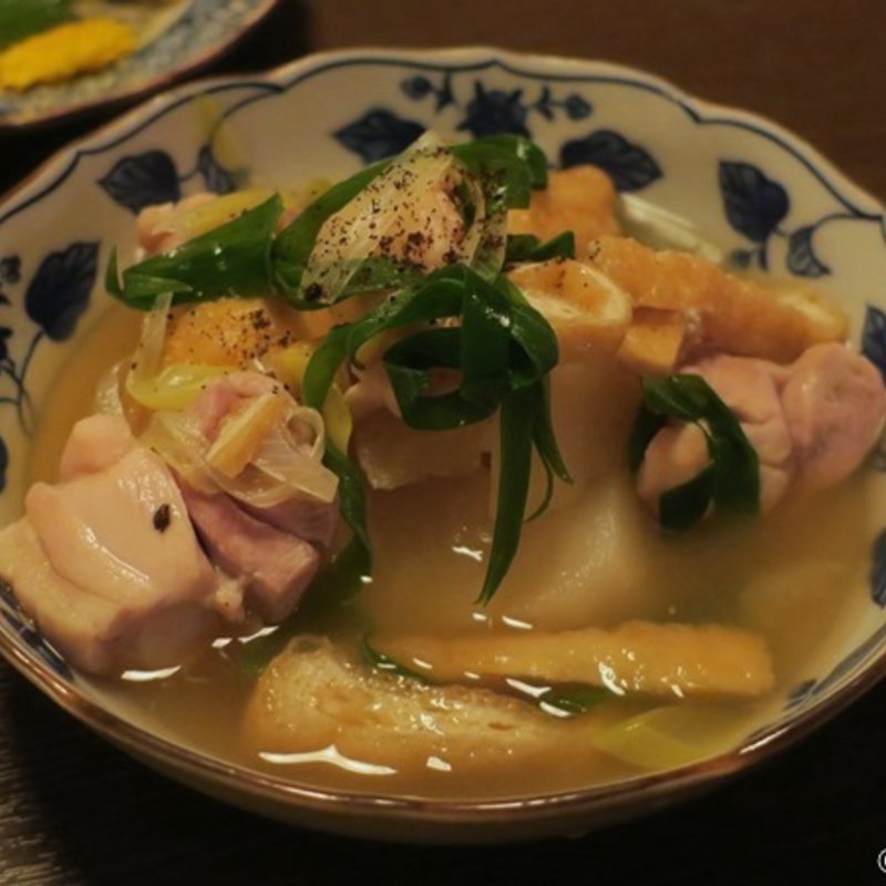 聖護院蕪（かぶら）と鶏肉九条葱煮(酒亭ばんから )