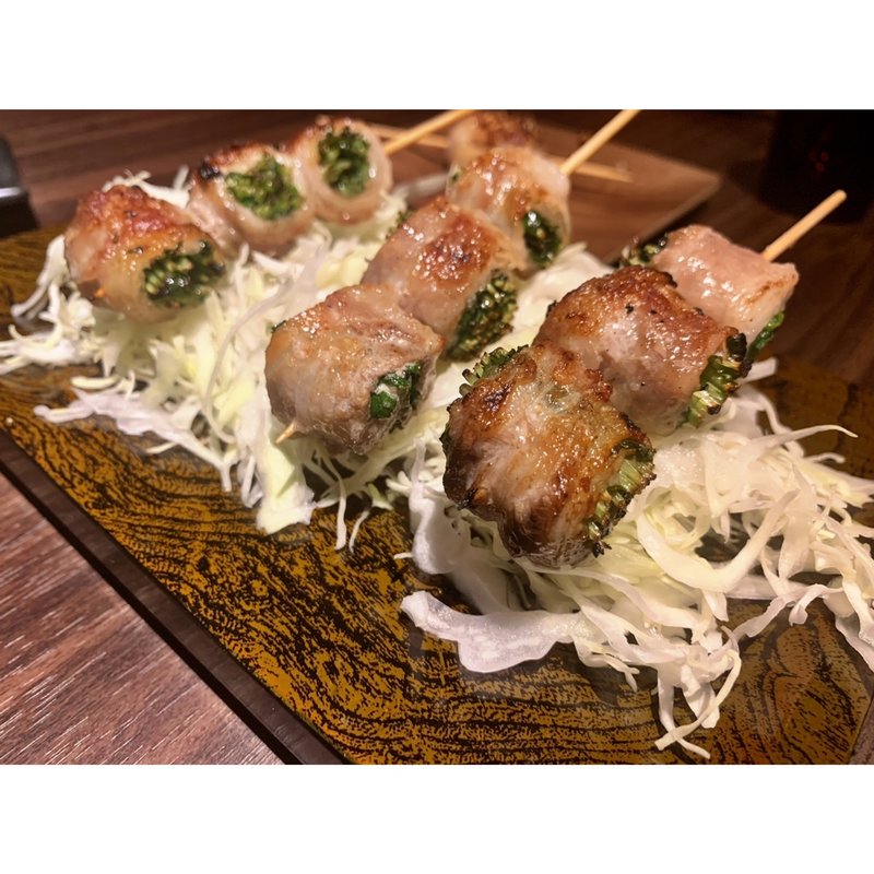 やっこネギ(博多野菜巻串と鍋　尼崎　まきんど-巻人-)