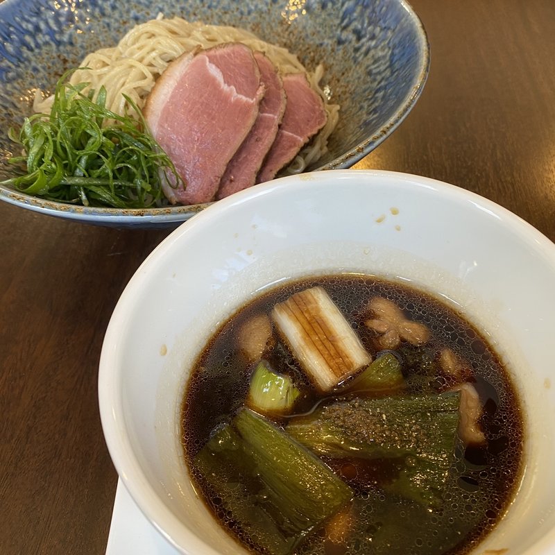 紀州鴨と岩津ねぎの新麦細つけそば200g(小麦と大豆 自家製麺 麺や ひなた)