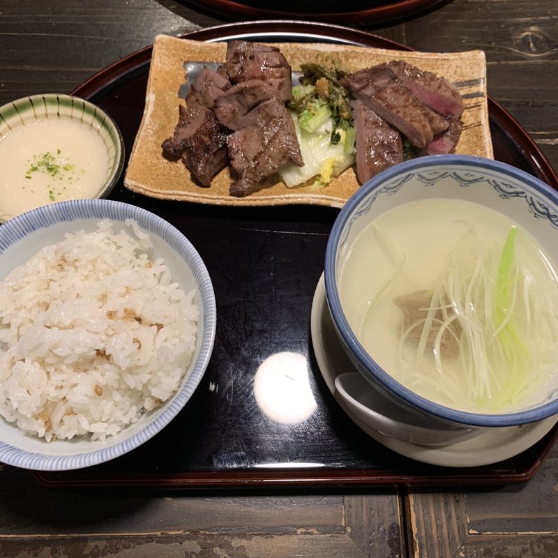 牛たん三昧定食(坂之上商店 )