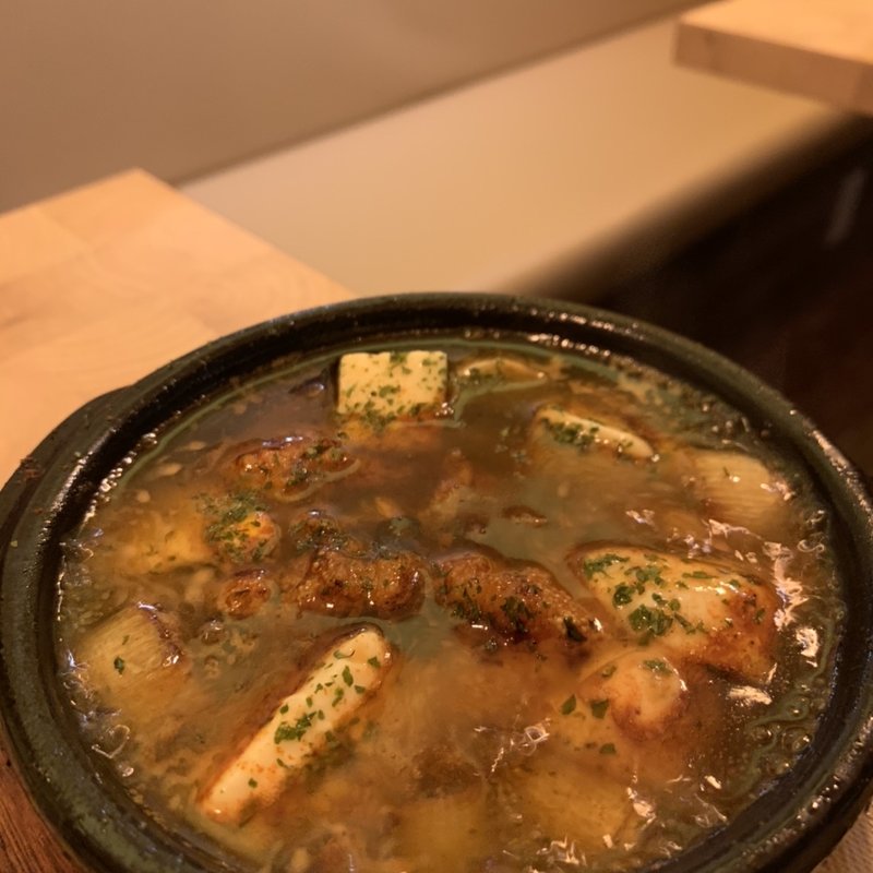 モッツァレラと明太子のアヒージョ(チーズ家 en。)