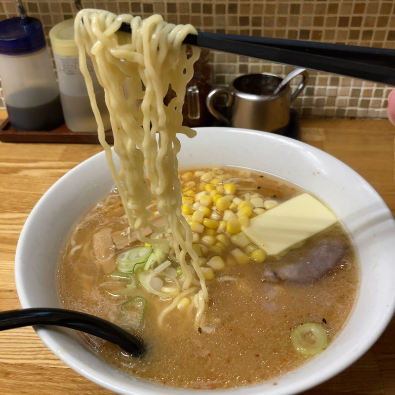 味噌バターコーンラーメン(北海道ラーメン特一番 聖蹟桜ヶ丘店)